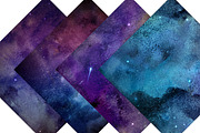 Watercolor Galaxy Prints, a Texture Graphic by Leska's Digitals (Thumbnail 4 of 6)