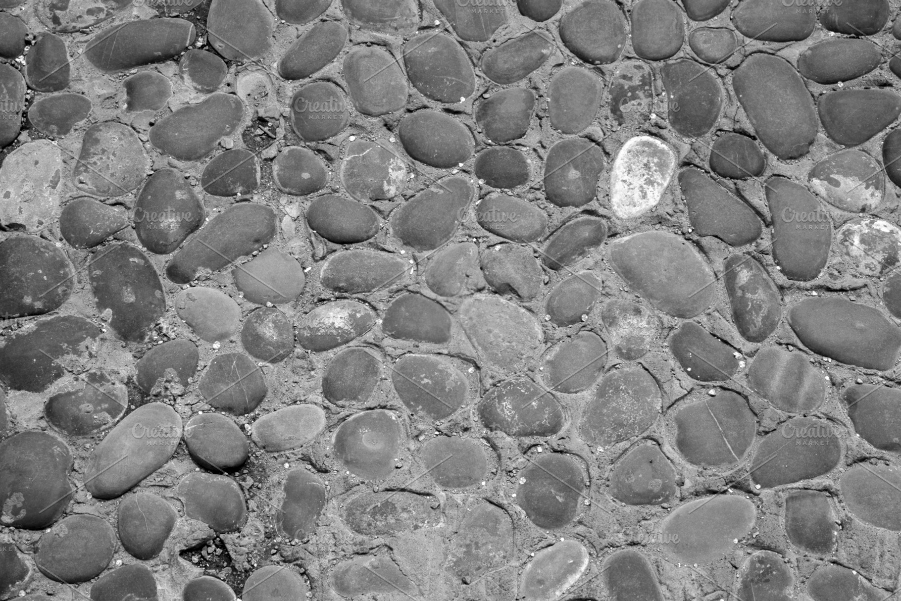 A fragment of a cobblestone street, an Abstract Photo by Schreibikus