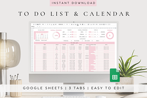 Digital To-Do List Google Sheets, a Templates & Theme by BRANDcontent