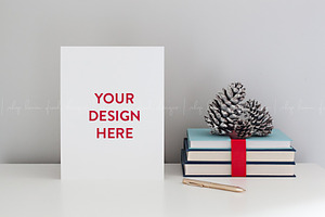 Christmas Stationery Page Mockup