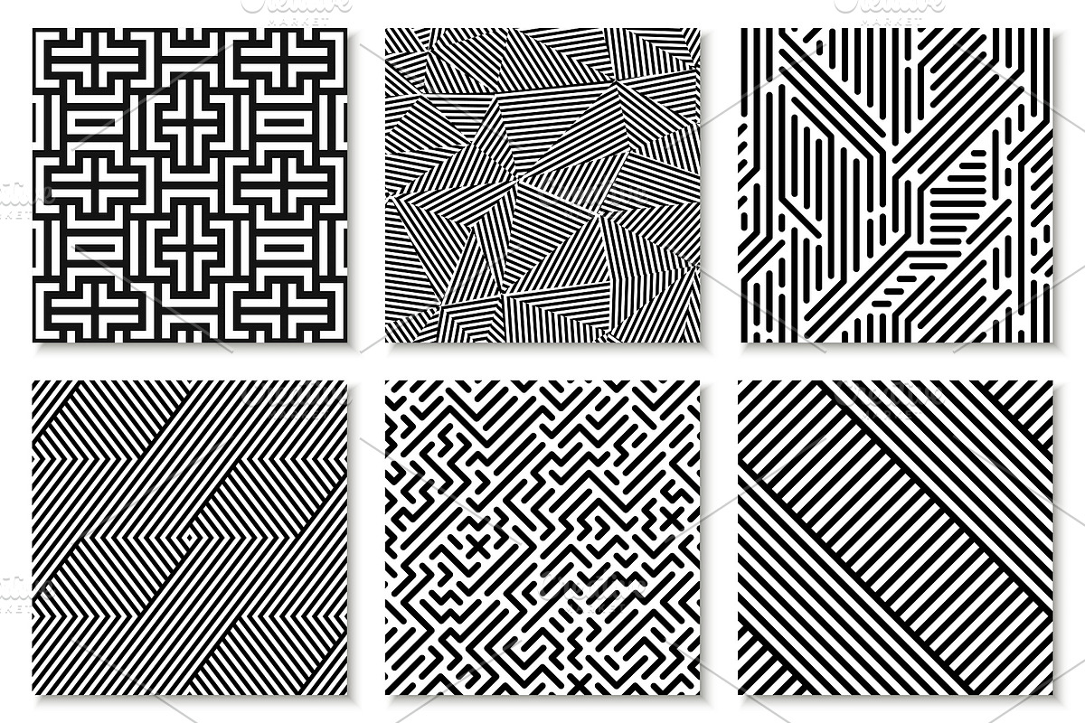 Seamless striped geometric patterns, a Pattern Graphic by ExpressShop (Photo 4 of 9)