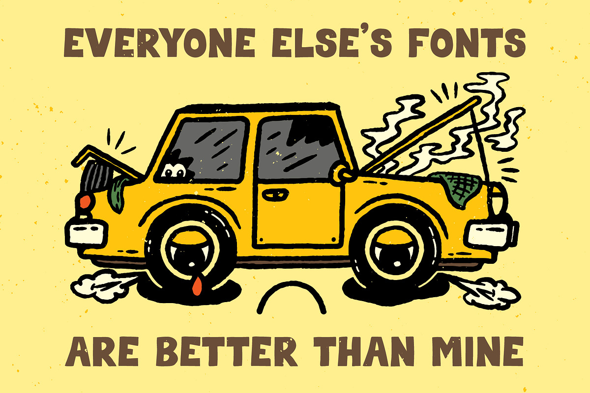 Janky Sans | Wonky All Caps Font, a Sans Serif Font by HeyAidan (Photo 5 of 6)