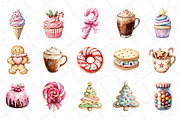 Cute Sweet Christmas Clipart PNG, an Illustration by DreamPrint404 (Thumbnail 2 of 5)