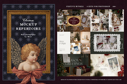 CHRISTMAS MOCKUP BUNDLE - 6 in 1