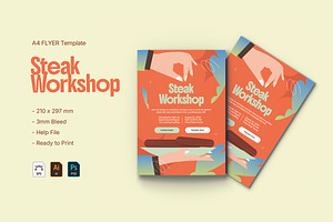 Steak Workshop - Flyer, a Flyer Template by VUNIRA