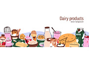 Dairy food products, milk drinks set, a Food Illustration by Good Studio (Thumbnail 6 of 11)