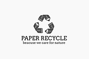 Paper Recycle Logo, a Branding & Logo Template by Shocky Design Studio (Thumbnail 4 of 7)