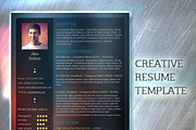 Glassed - Resume Template, a Resume Template by Visual Impact (Thumbnail 1 of 4)