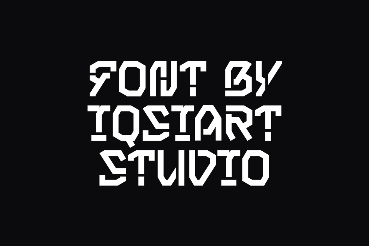 Etecho - Stencil Tech Font, a Sans Serif Font by Iqsiart Studio (Photo 4 of 7)