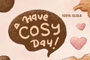 Cozy Autumn Fall Sticker Set., an Object Illustration by RabbitAndPencil (Thumbnail 8 of 8)