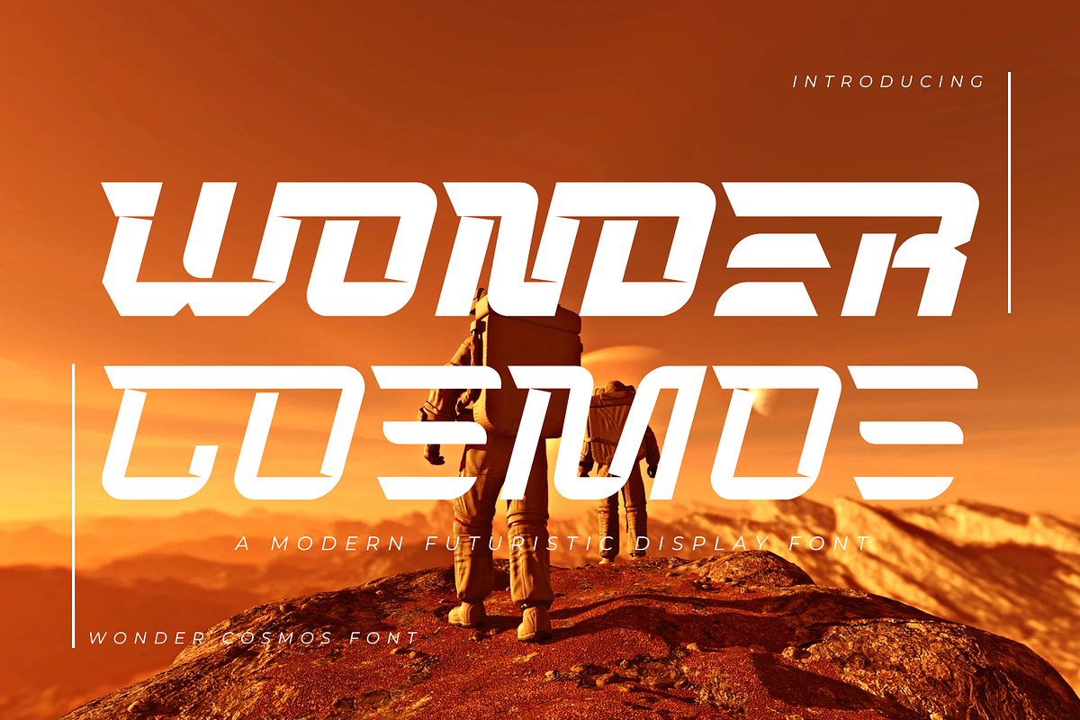 WONDER COSMOS FONT, a Sans Serif Font by 177Studio (Photo 1 of 8)