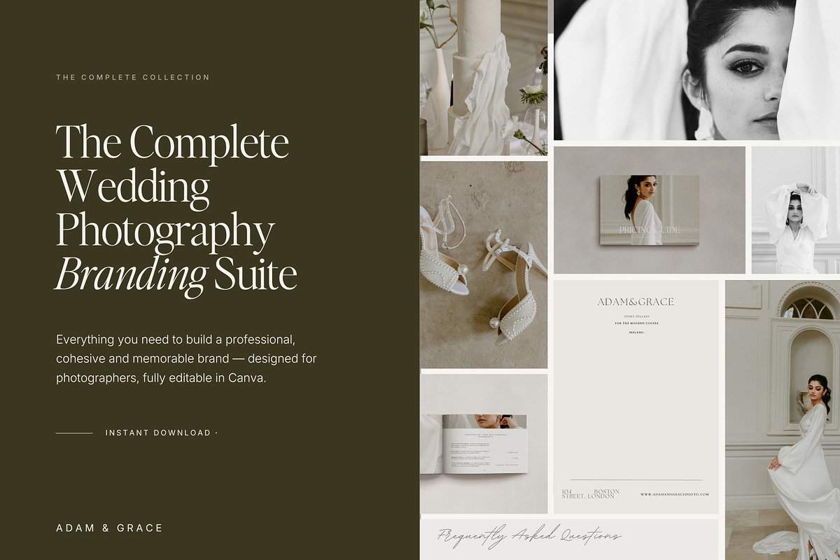 Wedding Photography Branding Kit, a Marketing Template by Adam and Grace (Photo 3 of 16)