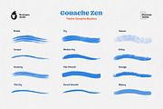 Gouache Zen Procreate Brushes, a Brush Add-On by brushapes.com (Thumbnail 5 of 10)