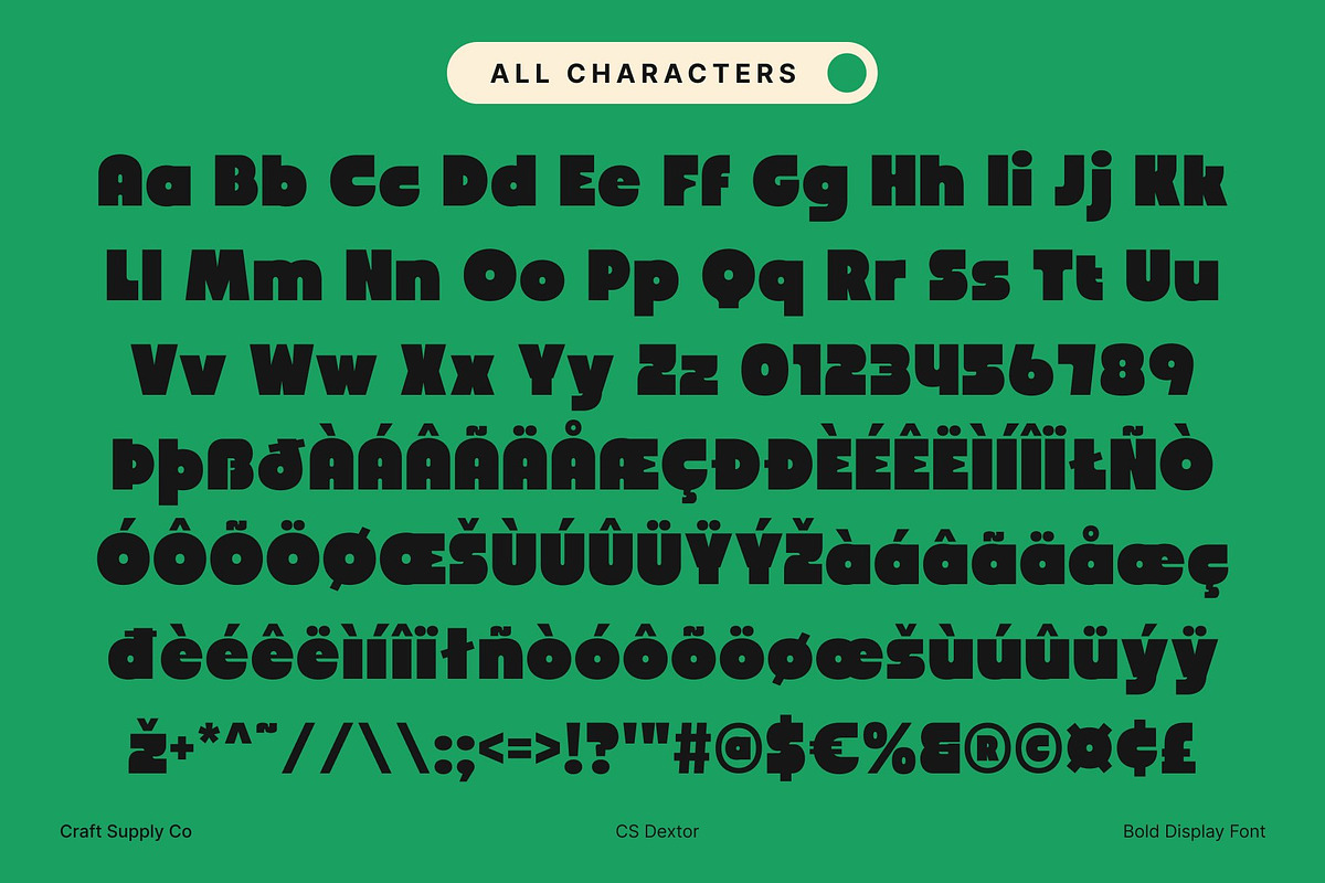 CS Gilon – Chunky Sans Font, a Sans Serif Font by Craft Supply Co. (Photo 7 of 8)