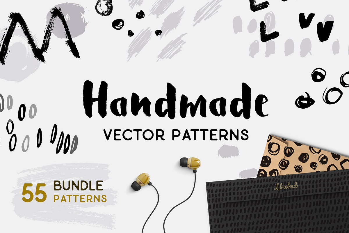 Hand-drawn patterns, a Pattern Graphic by Librebird (Photo 1 of 12)