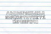 Junior High Blocky Notebook Font, a Sans Serif Font by WeGraphics (Thumbnail 3 of 3)