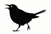 Bird Silhouette design bundle, an Illustration by hafijul (Thumbnail 6 of 13)