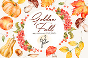Autumn, Fall watercolor clipart, a Seasonal Illustration by Eves_Aquadreams (Thumbnail 1 of 12)