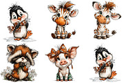 Baby Animal Clipart, an Illustration by DreamArtGraphic (Thumbnail 2 of 5)