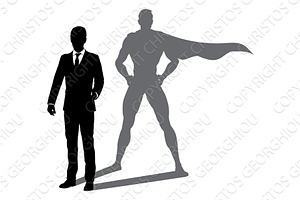 Superhero Business Man With Super, a Person Illustration by Christos Georghiou
