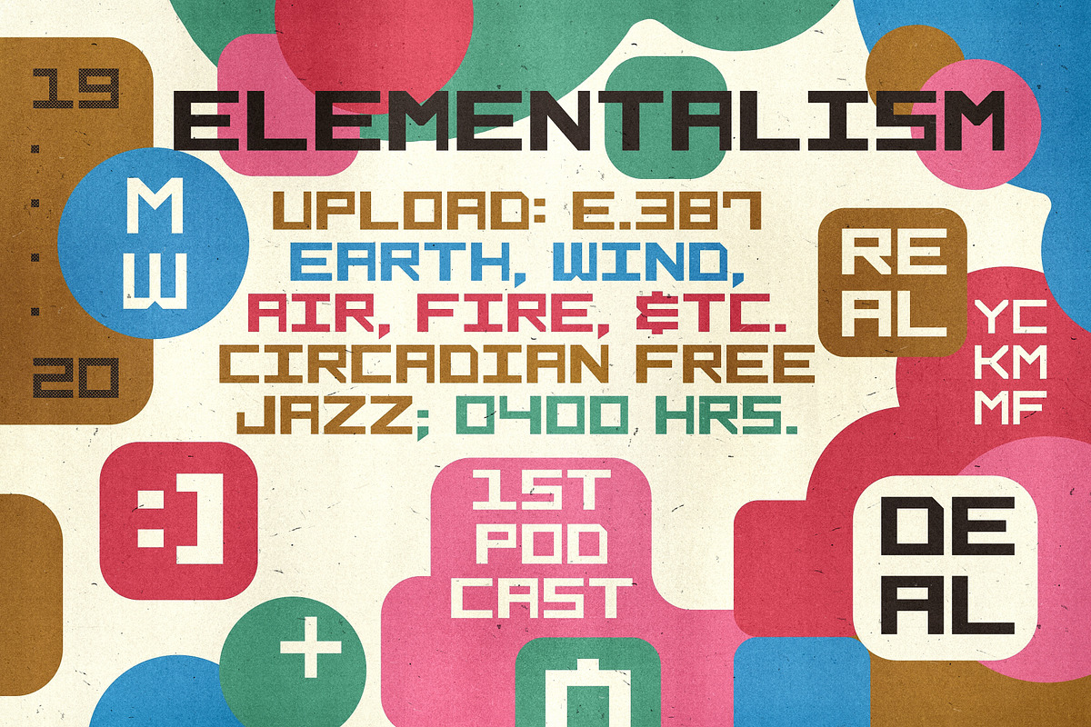 Quark | Y2K Block Type, a Sans Serif Font by Artifact Bazaar (Photo 6 of 9)