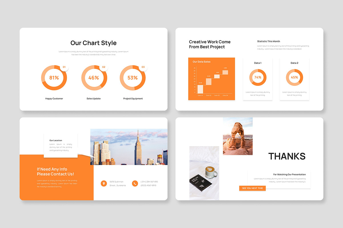 Orange Multipurpose Google Slides, a Presentation Template by Premast (Photo 4 of 4)