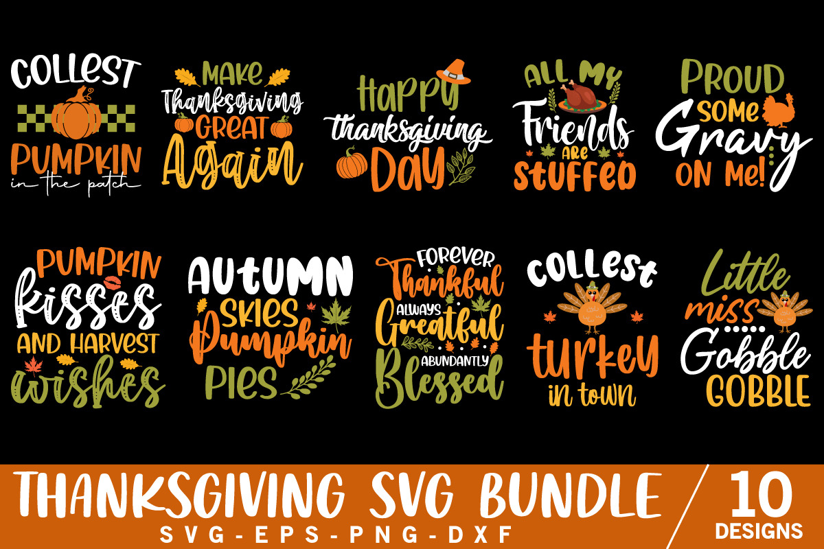 Thanksgiving Mega SVG Bundle, an Object Graphic by FunnySVGCrafts (Photo 2 of 11)