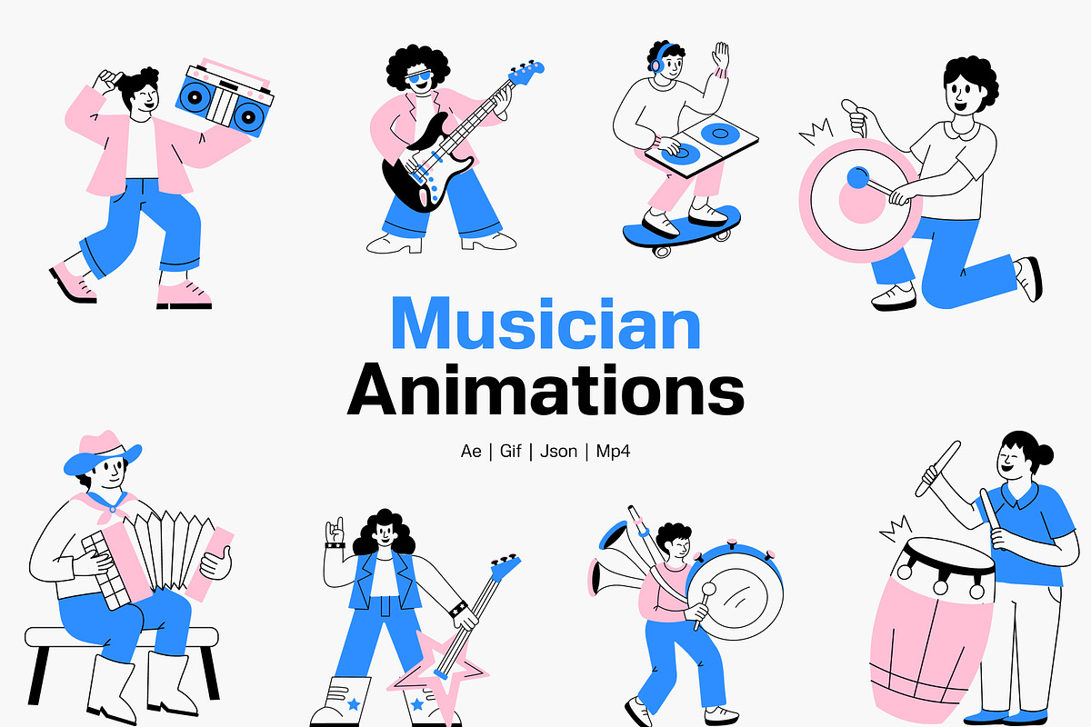 Animated Musician Illustration, a Person Illustration by Vectors Market (Photo 1 of 5)