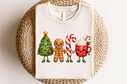 Cute Christmas Characters Doodle PNG, a Seasonal Illustration by CraftArtStudio (Thumbnail 4 of 4)