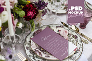 Wedding Menu Mockup Floral Table, a Product Mockup by McLittle Stock (Thumbnail 1 of 4)