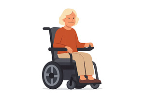 Elderly person in a wheelchair, a Person Photo by ZinetroN