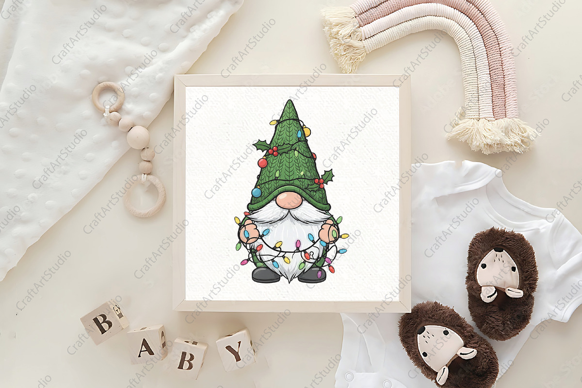 Gnome Christmas Sublimation PNG, an Illustration by CraftArtStudio (Photo 4 of 4)