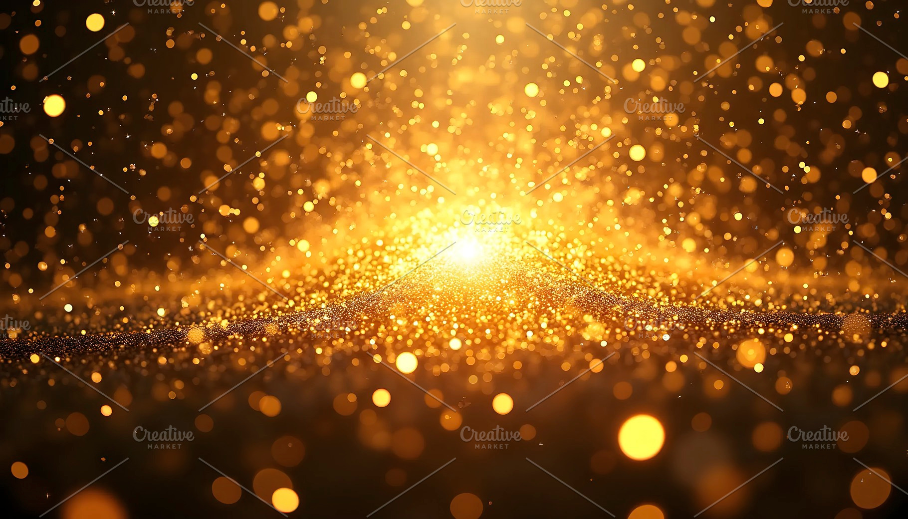 Festive Explosion of Gold Glitter Co, a Photo by LOGOCREATIVE
