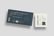NYE Event Ticket Template, a Stationery Template by BrandPacks (Thumbnail 4 of 5)