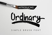 Ordinary Brush Font, a Handwritten Font by Debut Studio (Thumbnail 1 of 9)