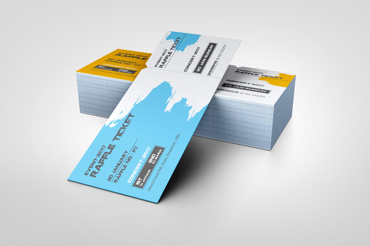 Professional Event Ticket Template, a Stationery Template by BrandlyTemplate (Photo 3 of 3)