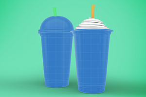 Plastic Cups Mockup