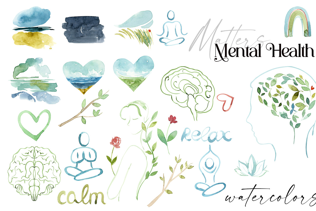 Mental Health Collage creator, a Healthcare Illustration by Olga Koelsch (Photo 12 of 14)