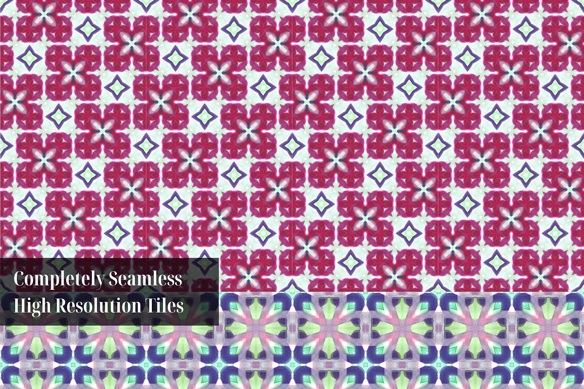 Retro Abstract Watercolor Patterns, a Pattern Graphic by Gen Aumonier (Photo 6 of 7)
