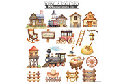 Watercolor Cowboy Clipart Bundle, an Illustration by CharmClipart (Thumbnail 9 of 10)