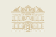 Hand drawn Vintage Houses, a Decorative Illustration by dariikos (Thumbnail 13 of 13)