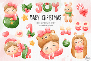 Baby Christmas Clipart