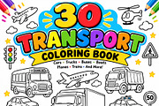 Transportation Coloring Book for Kid, an Education Illustration by Mohammad Sarfaraz (Thumbnail 2 of 17)