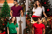 Cozy Christmas T-shirt Mockup Bundle, a Shirt Mockup by Genius Graph (Thumbnail 3 of 4)