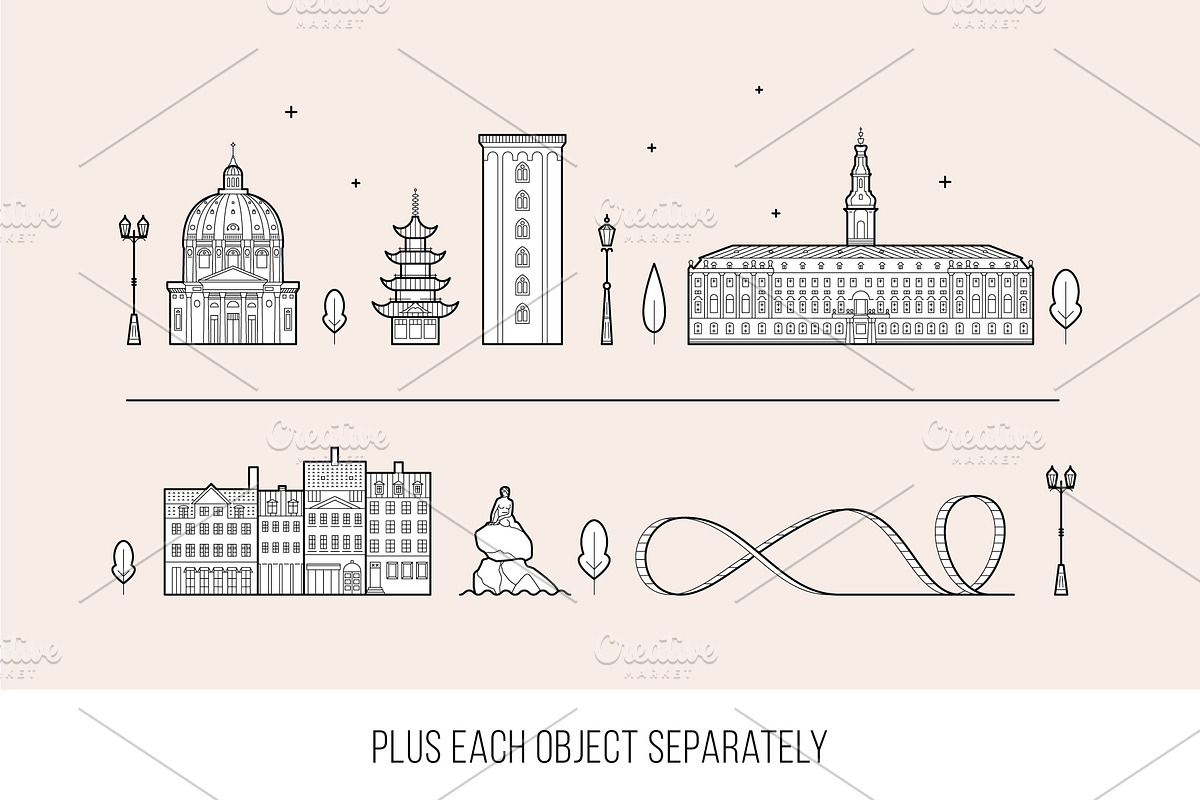 Collection of 30 European cities, a Work Illustration by TheMountBirdStudio (Photo 5 of 8)