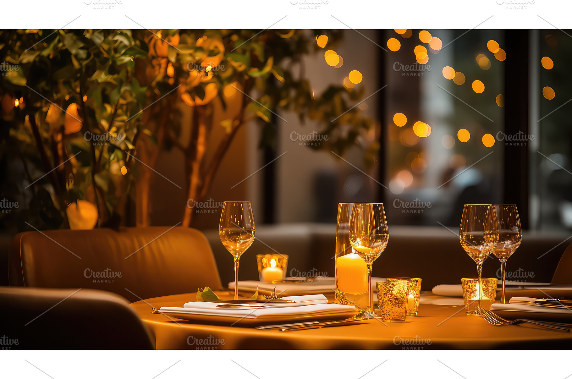 menu bokeh restaurant background ai, a Food & Drink Photo by pikepicture