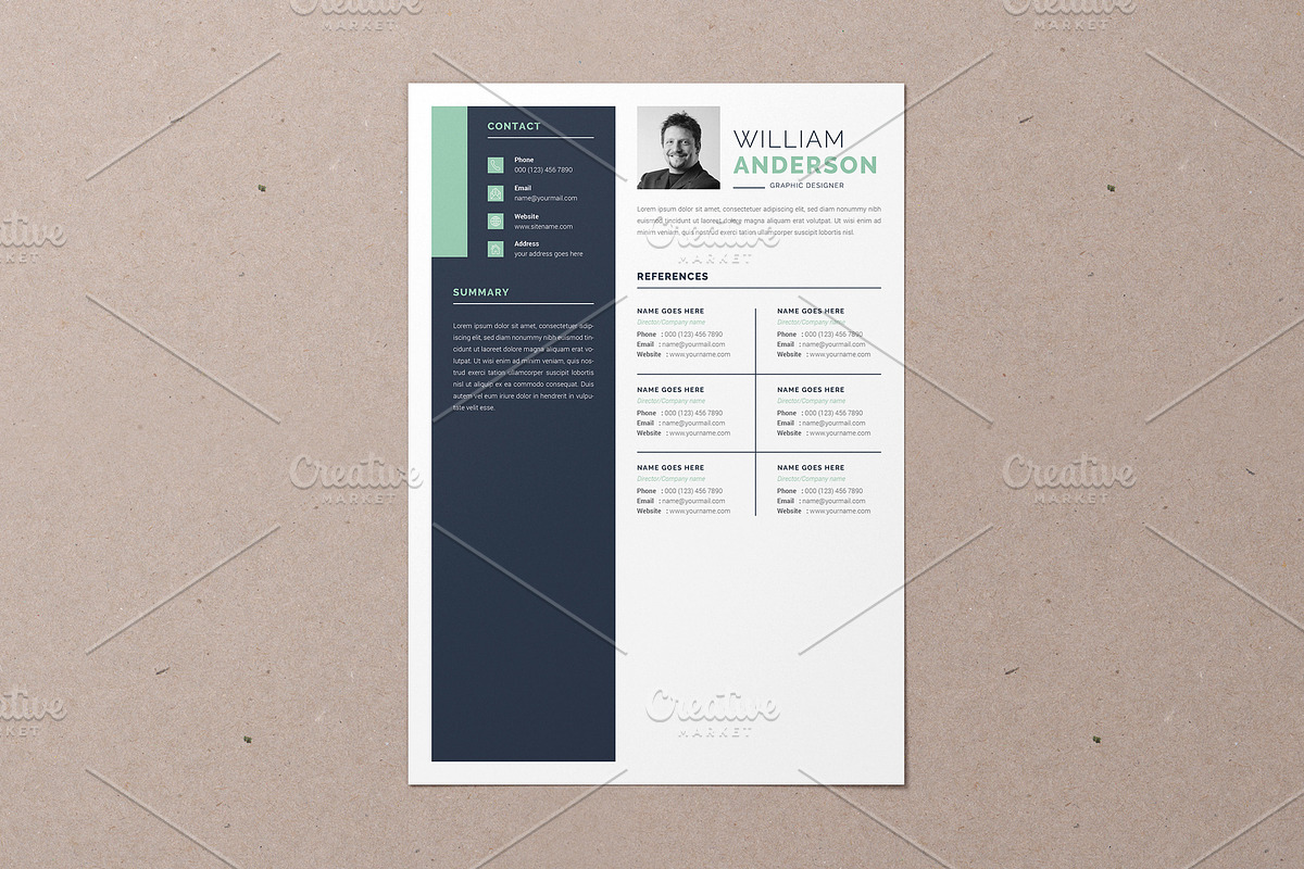 Resume with Cover Letter & Portfolio, a Resume Template by Alice_s (Photo 6 of 6)