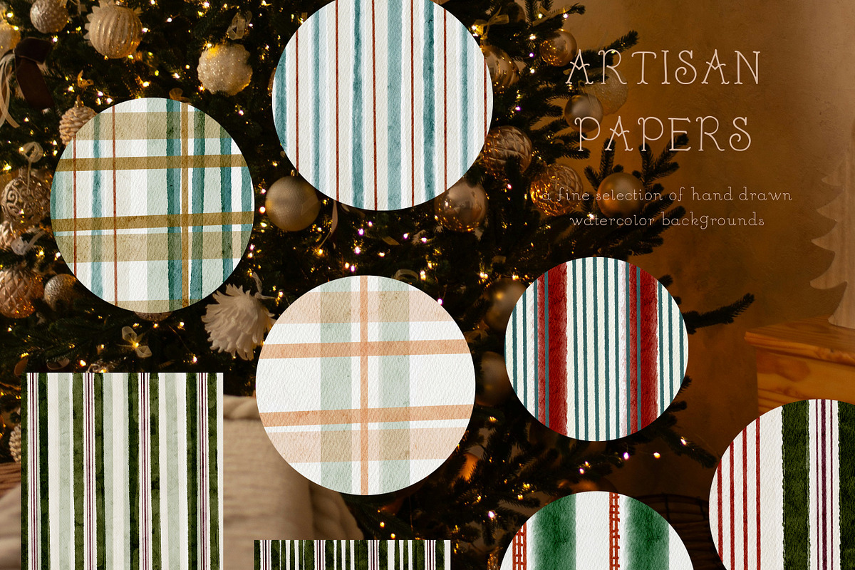 Vintage Christmas Cards & Frames, a Background Graphic by Laras Wonderland (Photo 11 of 12)