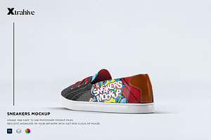 Sneakers Shoes Mockup, an Advertising Mockup by Xtrahive