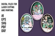Woodland Layered Decor SVG Set, an Object Graphic by HelloWood (Thumbnail 1 of 4)